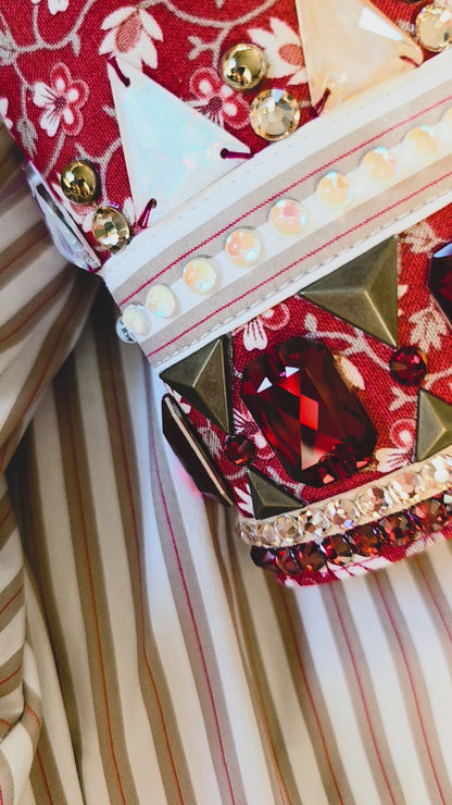 CR Ranchwear Red and Tan Shirt